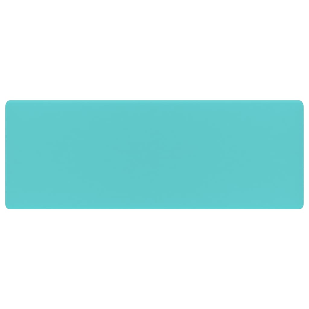 Lavabo-Lavandino-Lavello Troppopieno Quadrato Verde Chiaro Opaco 41x41cm Ceramica