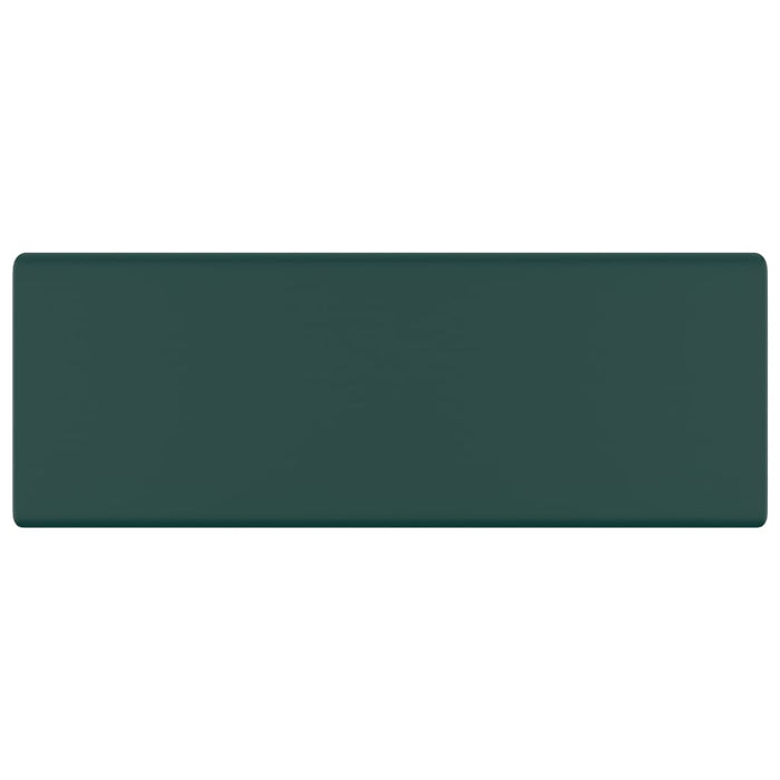 Lavabo-Lavandino-Lavello con Troppopieno Quadrato Verde Opaco 41x41 cm Ceramica