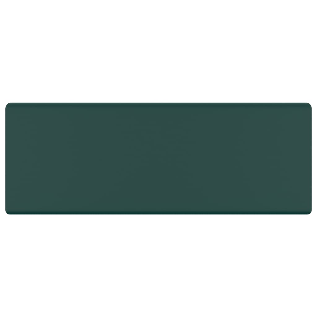 Lavabo con Troppopieno Quadrato Verde Opaco 41x41 cm Ceramica 146948