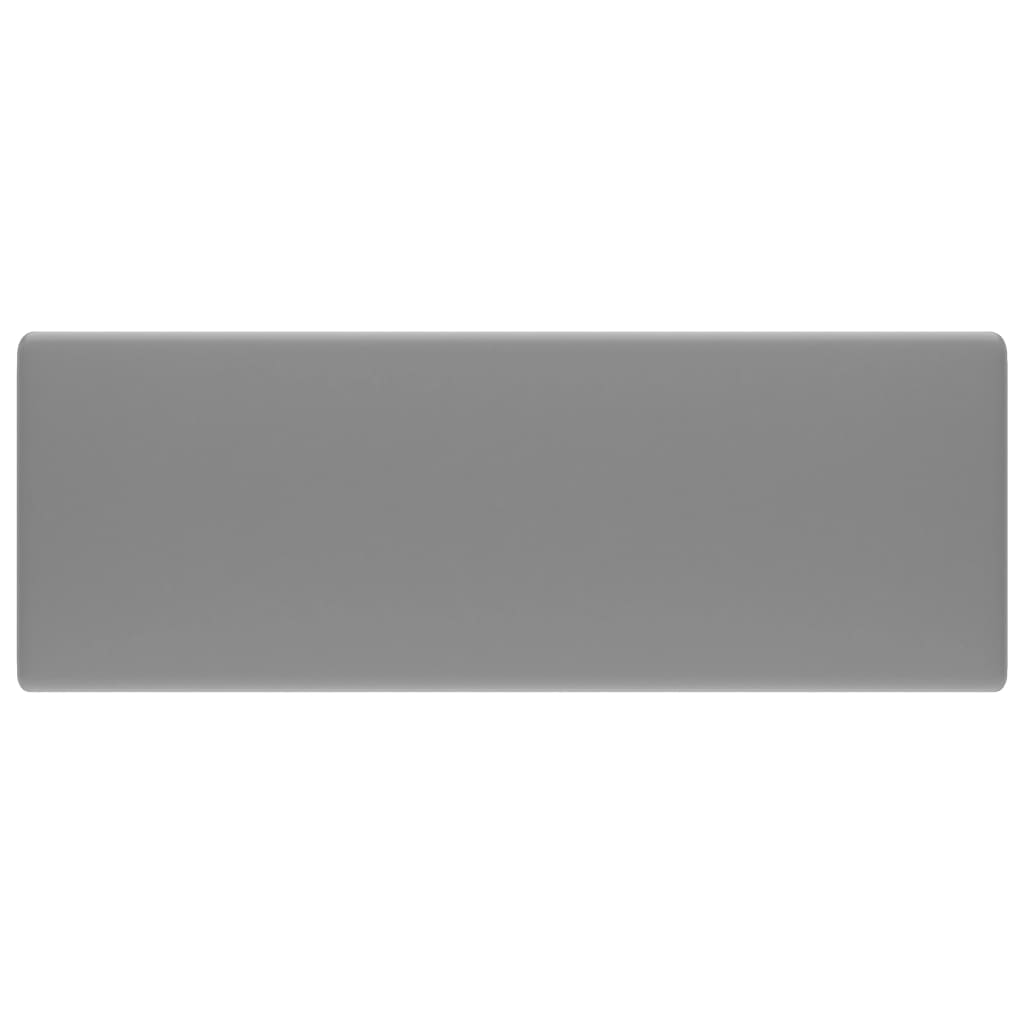 Lavabo con Troppopieno-Lavandino-Lavello Cubico Grigio Opaco 41x41 cm in Ceramica