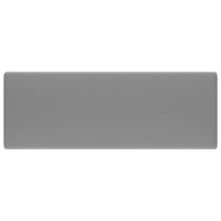 Lavabo quadrato di lusso con troppopieno da appoggio WC lavabo bagno stanza cosmetica opaco 41x41 cm ceramica grigio chiaro 02_0002691