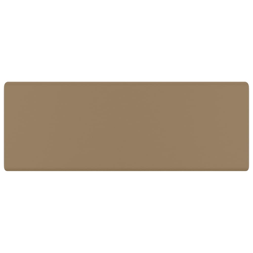 Lavabo-Lavandino-Lavello Troppopieno Quadrato Crema Opaco 41x41cm Ceramica