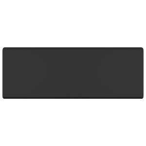 Lavabo Troppopieno Quadrato Nero Opaco 41x41cm Ceramica 146953