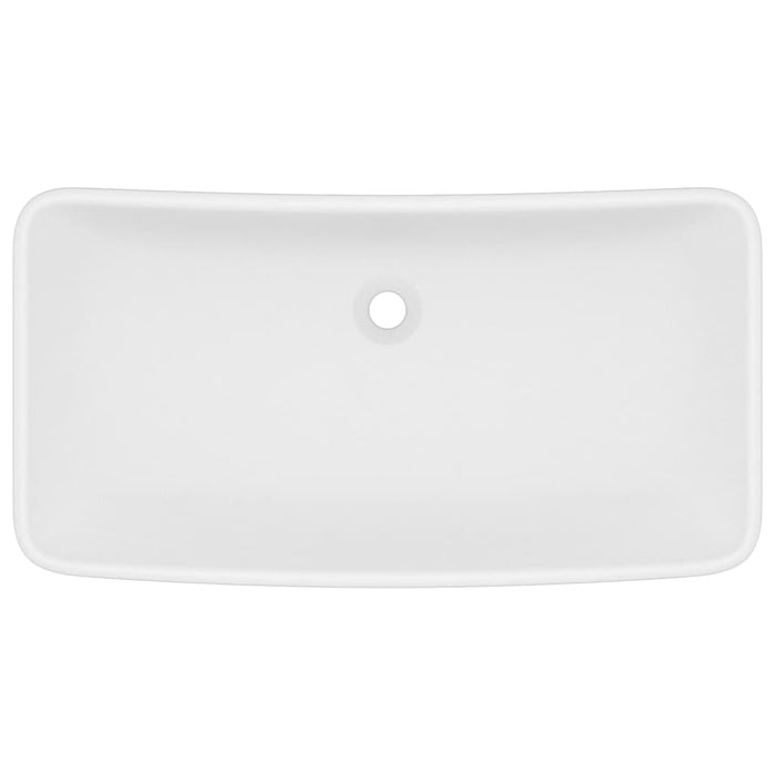 Lavandino-Lavello Luxury Rettangolare Bianco Opaco 71x38cm Ceramica
