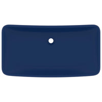 Lavabo Luxury rettangolare opaco 71 x 38 cm ceramica blu scuro 02_0002699