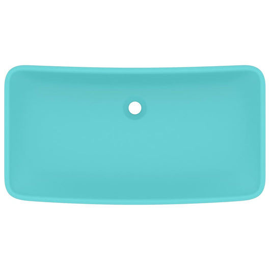 Lavabo rettangolare di lusso 71 x 38 cm ceramica verde chiaro opaco 02_0002700