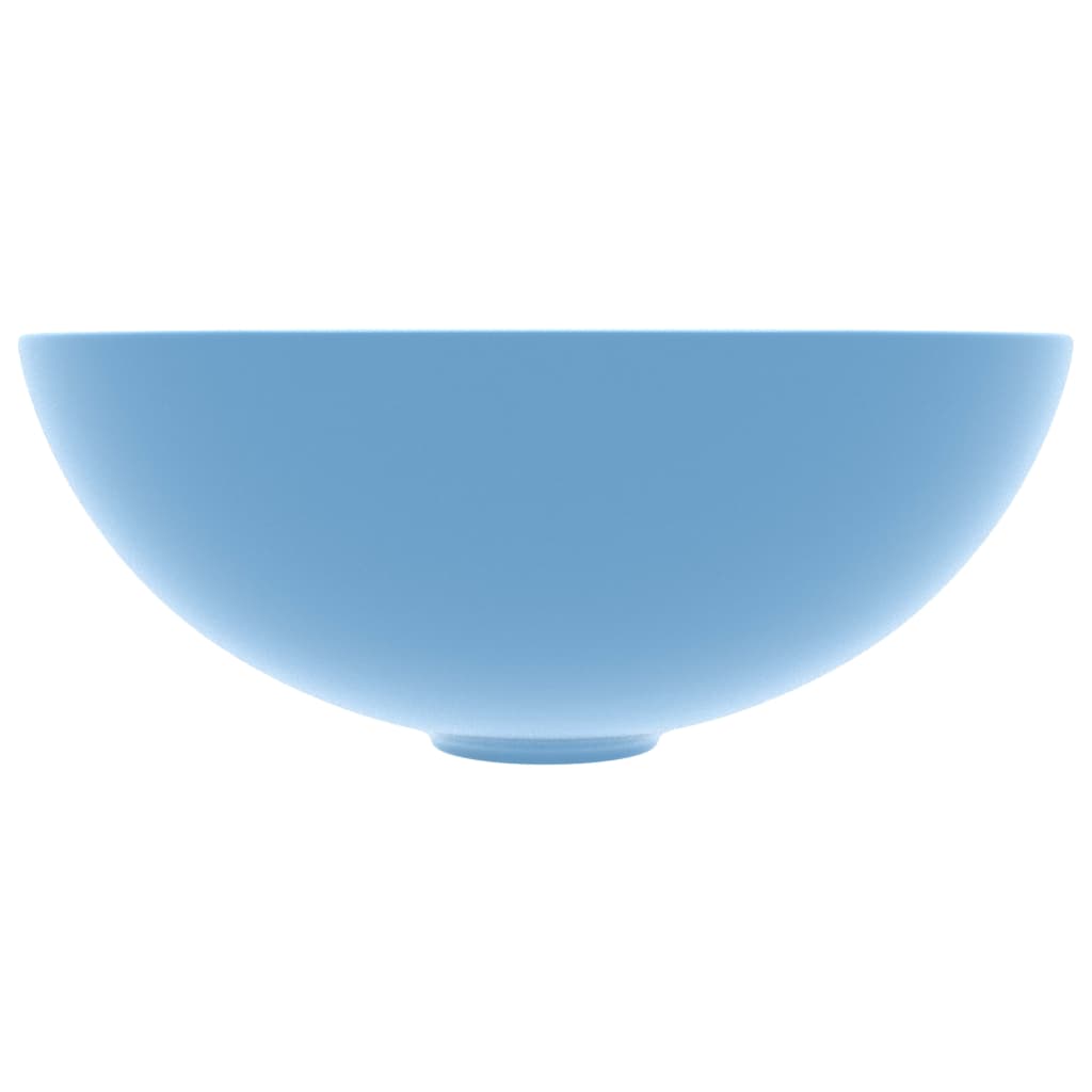 Lavabo da bagno rotondo lavabo da appoggio per wc lavabo da cucina lavabo per cosmetici interno casa ceramica 28 cm azzurro 02_0002720