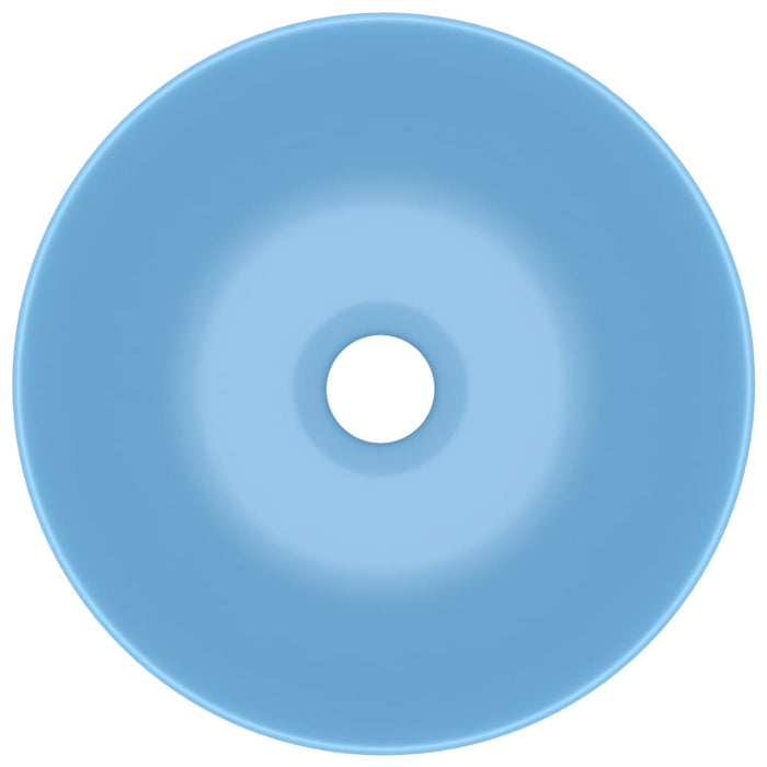 Lavabo da bagno rotondo lavabo da appoggio per wc lavabo da cucina lavabo per cosmetici interno casa ceramica 28 cm azzurro 02_0002720