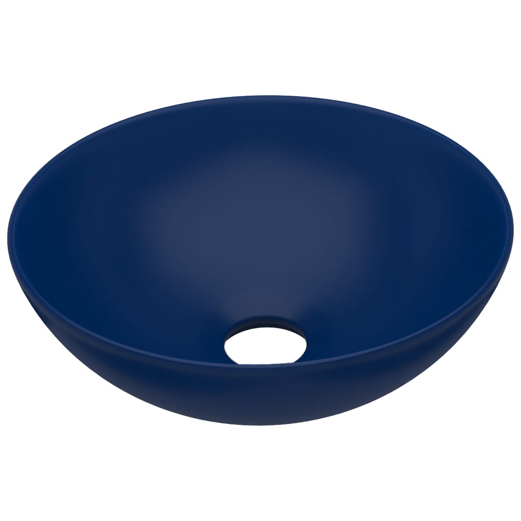 Lavabo da bagno rotondo da appoggio WC lavabo cucina stanza cosmetica interno casa 28 cm ceramica blu scuro 02_0002721