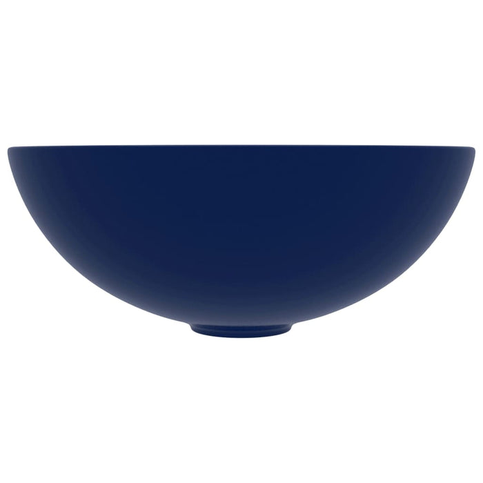 Lavandino da Bagno in Ceramica Blu Scuro Rotondo cod mxl 43423