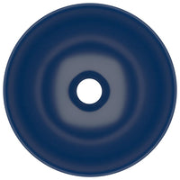 Lavabo da bagno rotondo da appoggio WC lavabo cucina stanza cosmetica interno casa 28 cm ceramica blu scuro 02_0002721