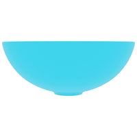 Lavandino da Bagno-Lavabo-Lavello in Ceramica Verde Chiaro Rotondo