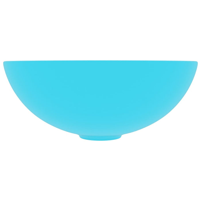 Lavandino da Bagno-Lavabo-Lavello in Ceramica Verde Chiaro Rotondo