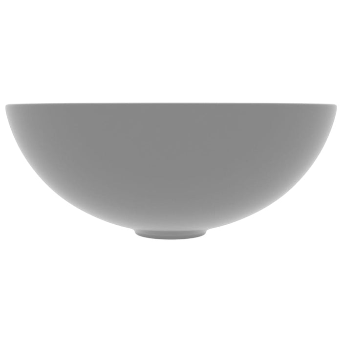 Lavabo bagno tondo lavabo diametro 28 cm ceramica grigio chiaro 02_0002724