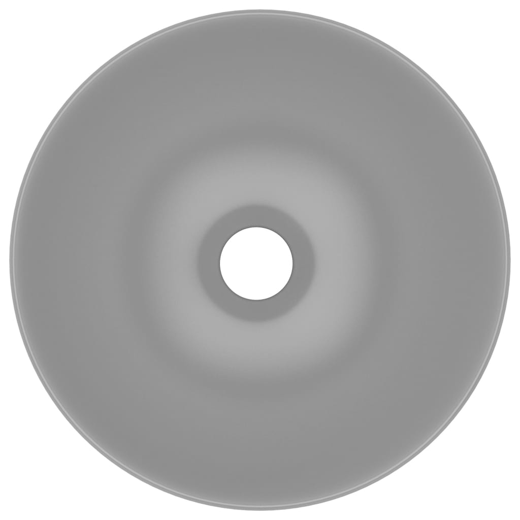 Lavabo bagno tondo lavabo diametro 28 cm ceramica grigio chiaro 02_0002724