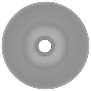 Lavabo bagno tondo lavabo diametro 28 cm ceramica grigio chiaro 02_0002724