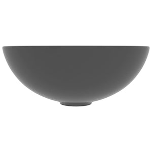 Lavandino da Bagno in Ceramica Grigio Scuro Rotondo cod mxl 51803
