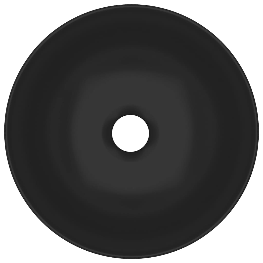 Lavabo bagno tondo diametro 28 cm ceramica nero opaco 02_0002728