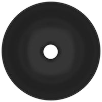 Lavabo bagno tondo diametro 28 cm ceramica nero opaco 02_0002728