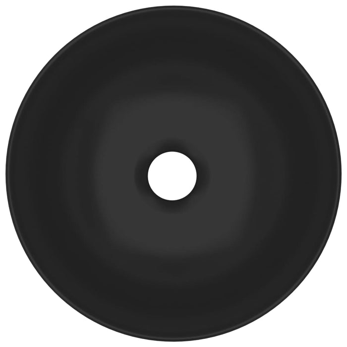 Lavabo bagno tondo diametro 28 cm ceramica nero opaco 02_0002728