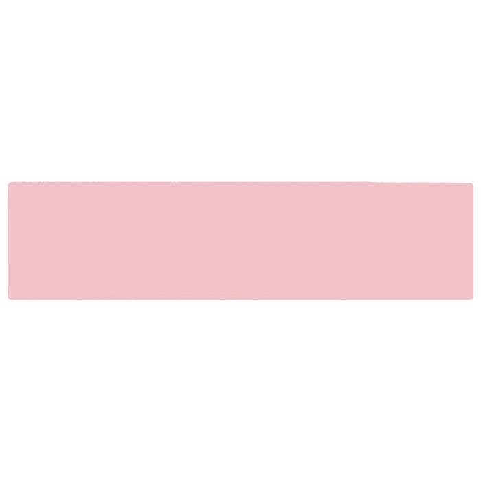 Lavandino con Troppopieno in Ceramica Rosa Opaco cod mxl 53022