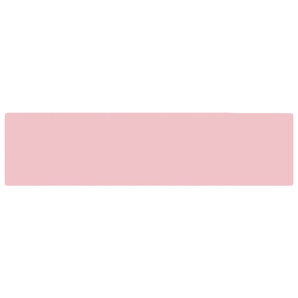 Lavandino con Troppopieno in Ceramica Rosa Opaco 146988