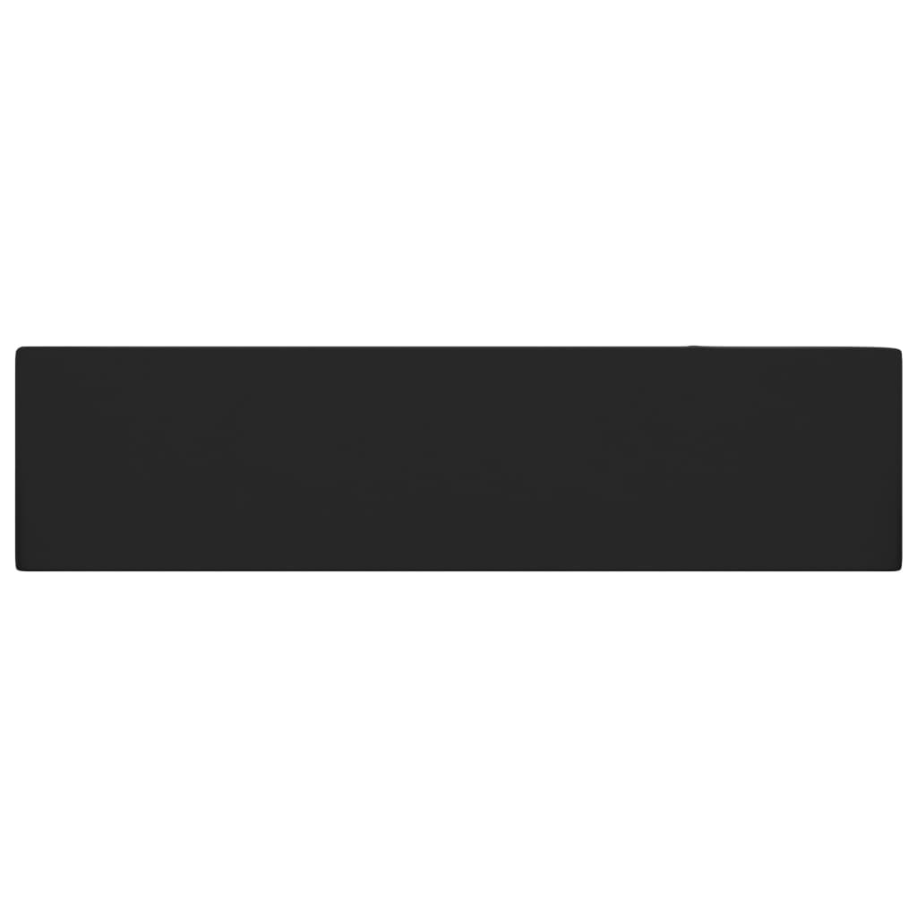 Lavandino con Troppopieno in Ceramica Nero Opaco cod mxl 50865