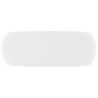 Lavandino Lusso Rotondo Bianco Opaco 40x15 cm in Ceramica 146998