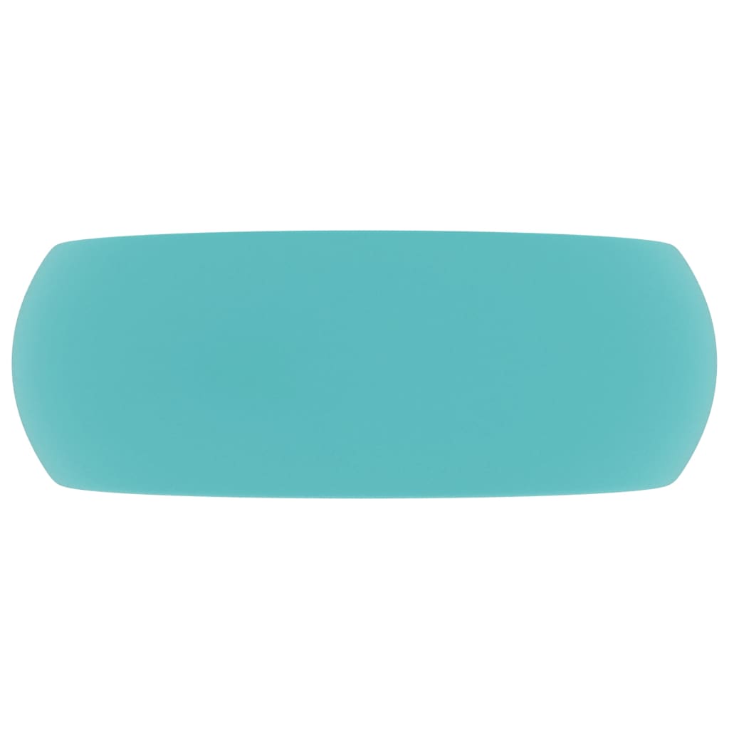 Lavabo rotondo di lusso 40x15 cm ceramica verde chiaro opaco 02_0002744