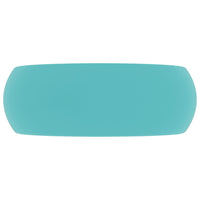 Lavabo rotondo di lusso 40x15 cm ceramica verde chiaro opaco 02_0002744