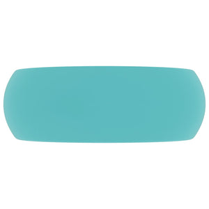 Lavabo rotondo di lusso 40x15 cm ceramica verde chiaro opaco 02_0002744