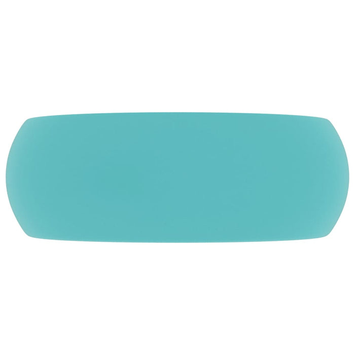 Lavabo rotondo di lusso 40x15 cm ceramica verde chiaro opaco 02_0002744