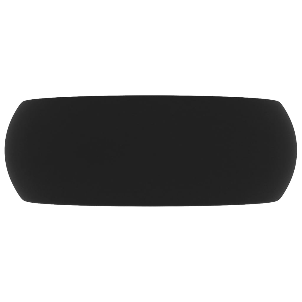 Lavabo da bagno rotondo di lusso lavabo diametro 40 cm in ceramica nero opaco 02_0002750