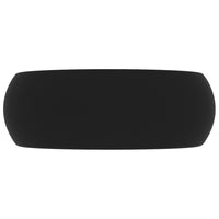 Lavabo da bagno rotondo di lusso lavabo diametro 40 cm in ceramica nero opaco 02_0002750