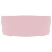 Lavandino con Troppopieno Rosa Opaco 36x13 cm in Ceramica 147032