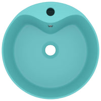 Lavandino con Troppopieno Verde Chiaro Opaco 36x13 cm Ceramica 147035