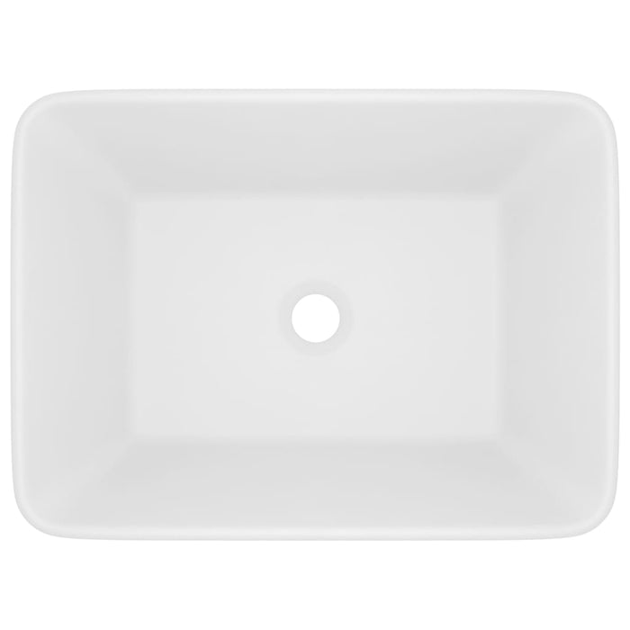 Lavandino Luxury Bianco Opaco 41x30x12 cm in Ceramica 147042