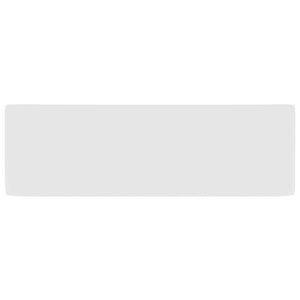 Lavabo bagno rettangolare di lusso 41 x 30 cm ceramica bianca opaca 02_0002784