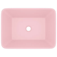 Lavandino Luxury Rosa Opaco 41x30x12 cm in Ceramica 147043