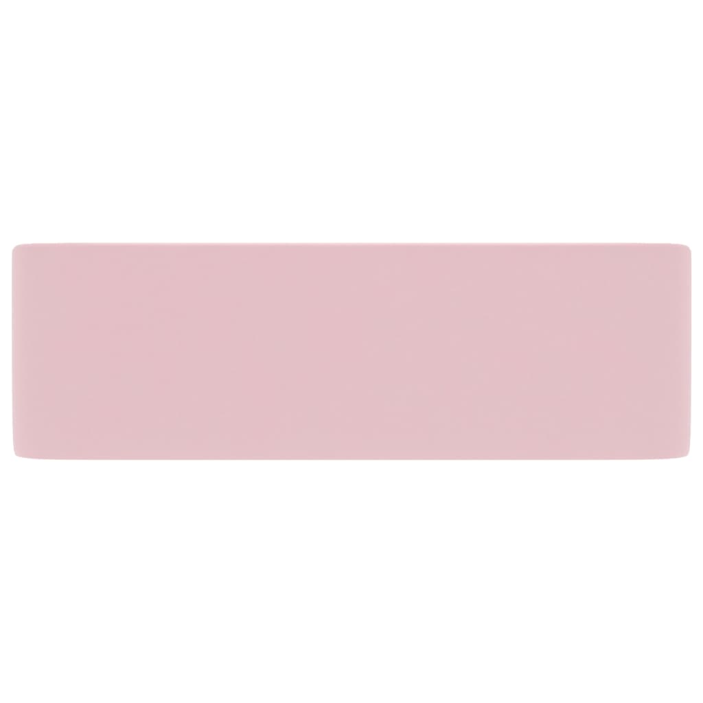 Lavandino Luxury Rosa Opaco 41x30x12 cm in Ceramica
