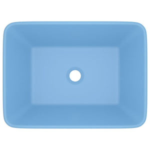 Lavandino-Lavello Luxury Azzurro Opaco 41x30x12 cm in Ceramica