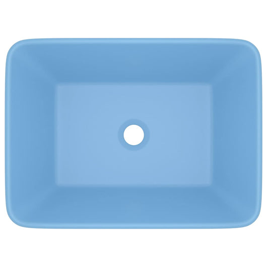 Lavandino-Lavello Luxury Azzurro Opaco 41x30x12 cm in Ceramica