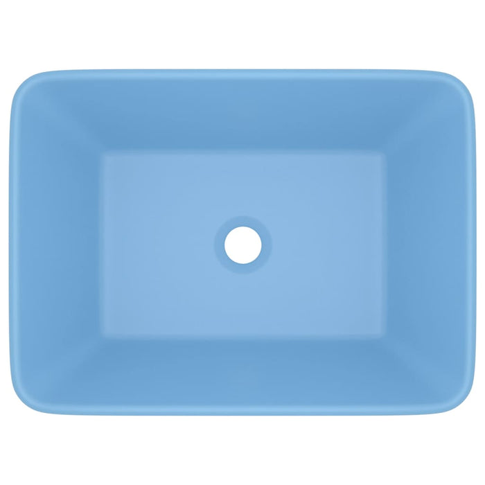 Lavandino-Lavello Luxury Azzurro Opaco 41x30x12 cm in Ceramica