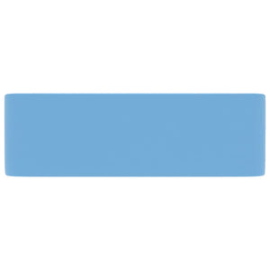 Lavabo di lusso da appoggio WC lavabo bagno stanza cosmetica rettangolare opaco azzurro 41 x 30 x 12 cm ceramica 02_0002786