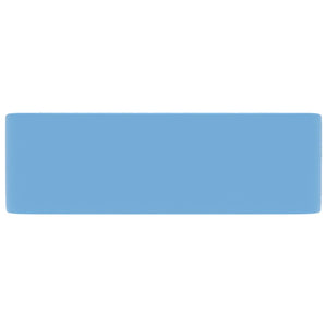 Lavandino Luxury Azzurro Opaco 41x30x12 cm in Ceramica 147044