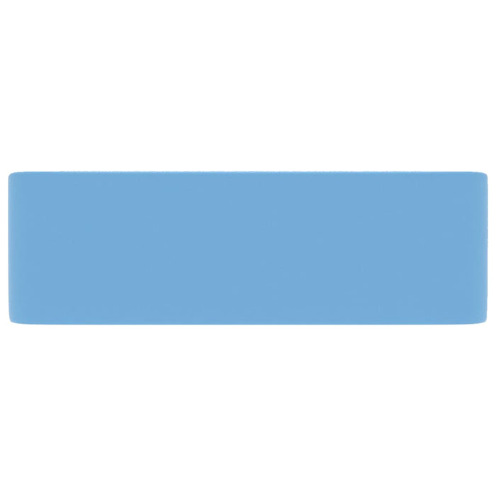 Lavandino Luxury Azzurro Opaco 41x30x12 cm in Ceramica 147044