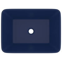 Lavandino Luxury Blu Scuro Opaco 41x30x12 cm in Ceramica