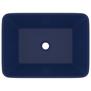 Lavandino Luxury Blu Scuro Opaco 41x30x12 cm in Ceramica