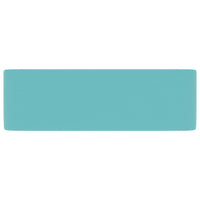 Lavandino Luxury Turchese Opaco 41x30x12 cm in Ceramica cod mxl 45707