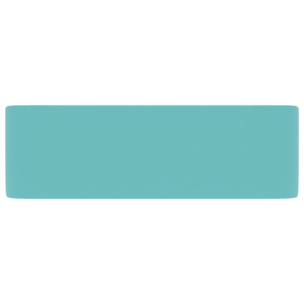 Lavabo di lusso da appoggio WC lavabo bagno stanza cosmetica rettangolare 41 x 30 cm ceramica verde chiaro opaco 02_0002788